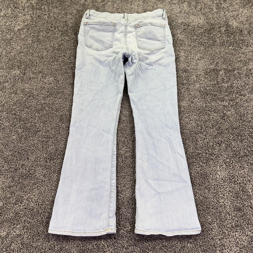 Frame Jeans Womens 29 Blue Le Crop Mini Boot Bootcut Light Wash Denim Stretch - Picture 2 of 8